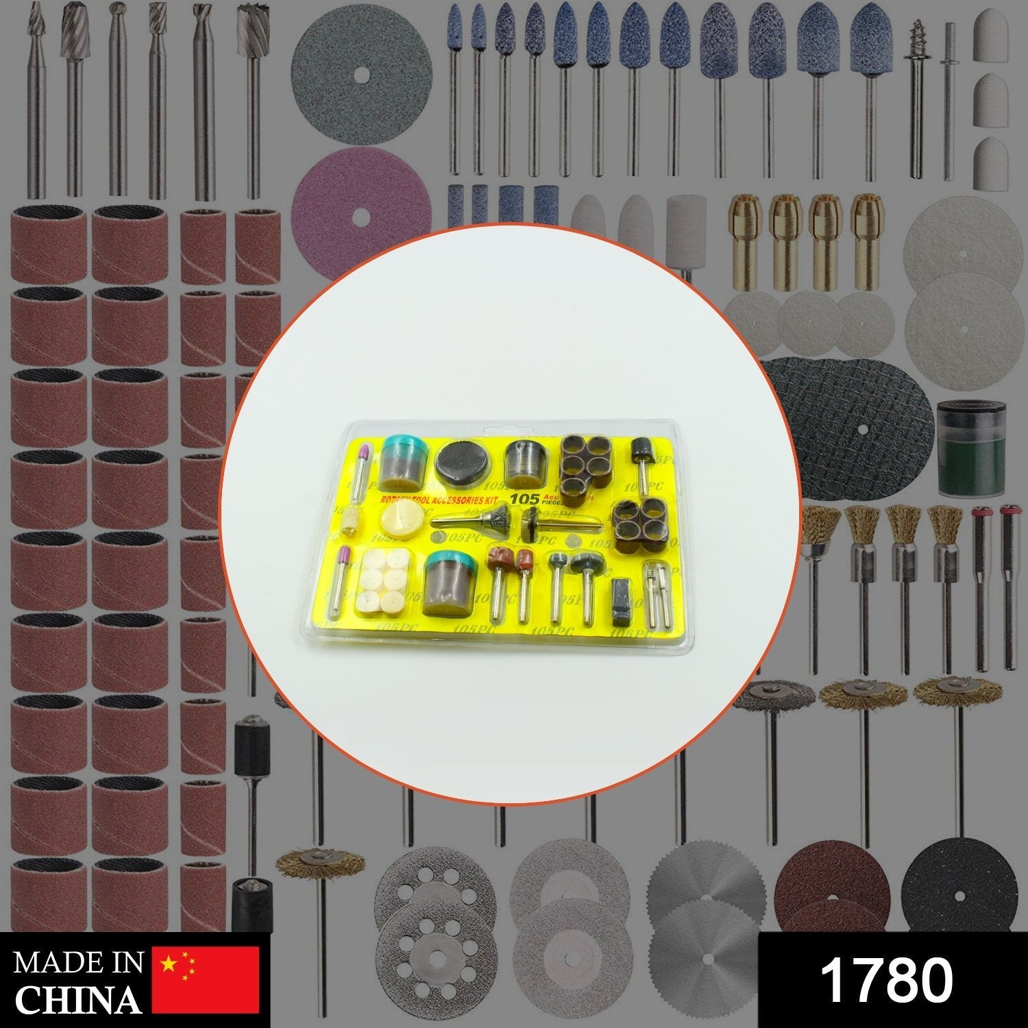 Rotary tool accessory kit with mini drill bits for detailed work. Rotary tool accessory kit with mini drill bits for detailed work.